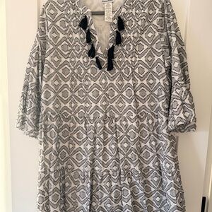 Patterned Tassel dress